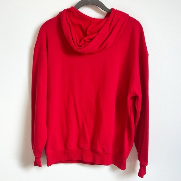 The Beatles Women’s Long Sleeve Hooded Pullover Sweatshirt Red Yellow Graphic M - Picture 2 of 6